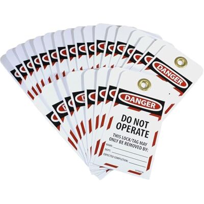 NMC Lotag36-25 débordement Tag,"Danger Ne fonctionnent pas," 15,2 cm Hauteur X 7,6 cm de large, Unrippable Vinyle, Rouge/noir sur blanc (lot de 25) NMC Lotag36-25 débordement Tag,"Danger Ne fonctionnent pas," 15,2 cm Hauteur X 7,6 cm de large, Unrippable Vinyle, Rouge/noir sur blanc (lot de 25)