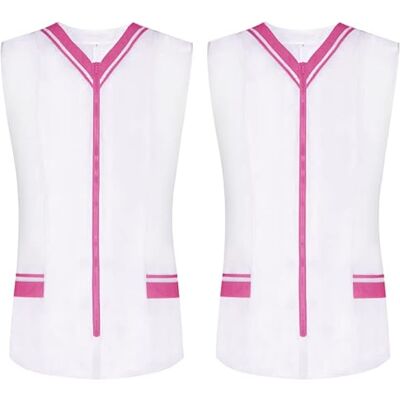 MISEMIYA Pack 2 Unités Chemise Sanitaro Femme Sans Manches Uniformes Nettoyage Uniformes Médicaux Clinique Vétérinaires 2-818, Rose 22, L MISEMIYA Pack 2 Unités Chemise Sanitaro Femme Sans Manches Uniformes Nettoyage Uniformes Médicaux Clinique Vétérinaires 2-818, Rose 22, L