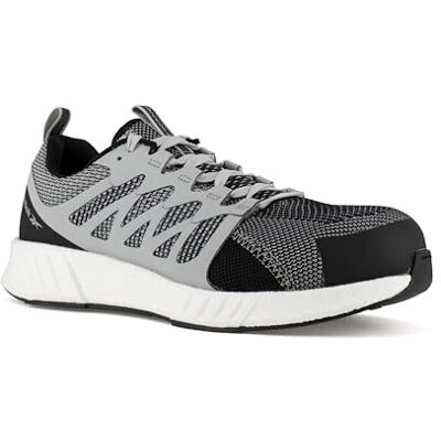 Reebok Chaussures de sécurité basses noire et grise en maille nylon embout composite S1P SRC 39 Gris / Noir Reebok Chaussures de sécurité basses noire et grise en maille nylon embout composite S1P SRC 39 Gris / Noir