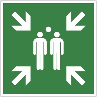 EXACOMPTA Réf. 67120E 1 panneau adhésif Point de rassemblement En vinyle traité anti-dérapant et résistant aux UV Diamètre du panneau : 30 cm coloris : vert EXACOMPTA Réf. 67120E 1 panneau adhésif Point de rassemblement En vinyle traité anti-dérapant et résistant aux UV Diamètre du panneau : 30 cm coloris : vert
