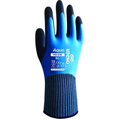 Beeswift Wonder Grip WG 318 Aqua Gants Imperméables, Bleu/Noir, XXL/11 Beeswift Wonder Grip WG 318 Aqua Gants Imperméables, Bleu/Noir, XXL/11