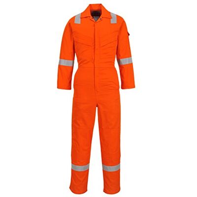 Portwest FR28 Combinaison FR Légère Antistatique 280g Zip à Double Curseur Portwest FR28 Combinaison FR Légère Antistatique 280g Zip à Double Curseur