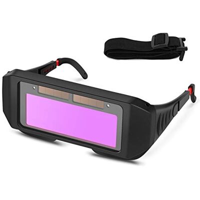 Yosoo Health Gear Lunettes de Soudure, Masque de Soudeur Automatique, Auto-assombrissantes Solaires Lentilles TIG MIG Lunettes Soudeur pour Protection des Yeux Yosoo Health Gear Lunettes de Soudure, Masque de Soudeur Automatique, Auto-assombrissantes Solaires Lentilles TIG MIG Lunettes Soudeur pour Protection des Yeux