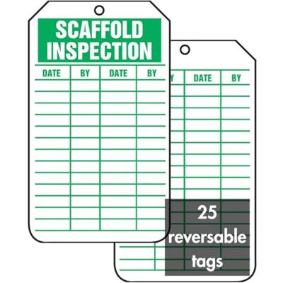 Accuform Signs TRS317CTP Scaffold Étiquette d'état, Legend SCAFFOLD INSPECTION, longueur 5,75 x 3,25 largeur x 0,010 épaisseur, carton PF, vert sur blanc (lot de 25) par Accuform Signs TRS317CTP Scaffold Étiquette d'état, Legend SCAFFOLD INSPECTION, longueur 5,75 x 3,25 largeur x 0,010 épaisseur, carton PF, vert sur blanc (lot de 25) par