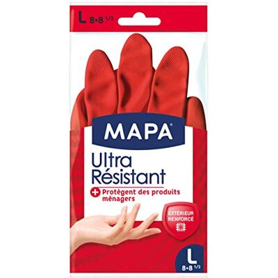 Spontex MAPA Ultra Résistant Gants de Ménage mix Latex et Nitrile Résistant et Souple Protection contre les Produits Ménagers Spontex MAPA Ultra Résistant Gants de Ménage mix Latex et Nitrile Résistant et Souple Protection contre les Produits Ménagers