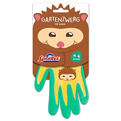 Spontex Lot de 2 gants de jardin pour enfants Idéal pour jouer et travailler dans le jardin Revêtement nitrile Couleur non disponible 1 paire 4-6 ans Spontex Lot de 2 gants de jardin pour enfants Idéal pour jouer et travailler dans le jardin Revêtement nitrile Couleur non disponible 1 paire 4-6 ans