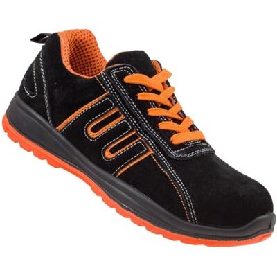 Urgent Chaussures de travail de sécurité modèle 216 S1 EN ISO 20345 unisexe, Noir/orange, 45 EU Urgent Chaussures de travail de sécurité modèle 216 S1 EN ISO 20345 unisexe, Noir/orange, 45 EU