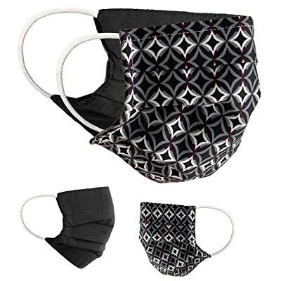 BAF Masque en Tissu 100% Coton Lavable OEKO-TEX 100 Lot de 2 Set Pack double Masque Buccal et Nasal Réutilisable BAF Masque en Tissu 100% Coton Lavable OEKO-TEX 100 Lot de 2 Set Pack double Masque Buccal et Nasal Réutilisable