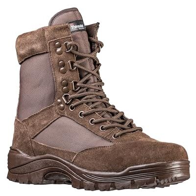 Mil-Tec Homme Tactical Boot M.YKK Zipper Botte de randonnée, Brun, 41 EU Mil-Tec Homme Tactical Boot M.YKK Zipper Botte de randonnée, Brun, 41 EU