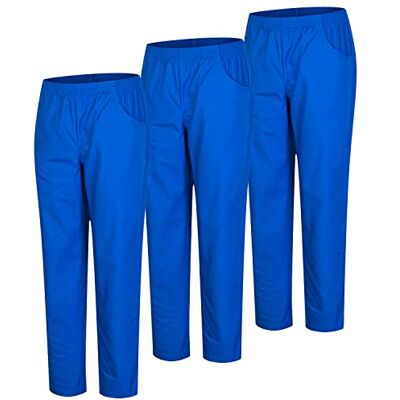 MISEMIYA Pack 3 Pcs PANTALÓN SANITARIO UNISEX UNIFORME SANITARIO UNIFORMES MEDICOS PANTALÓN DE TRABAJO L, Azul Royal 21 MISEMIYA Pack 3 Pcs PANTALÓN SANITARIO UNISEX UNIFORME SANITARIO UNIFORMES MEDICOS PANTALÓN DE TRABAJO L, Azul Royal 21