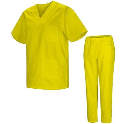 MISEMIYA Chemise utilitaire de travail, jaune, XS MISEMIYA Chemise utilitaire de travail, jaune, XS