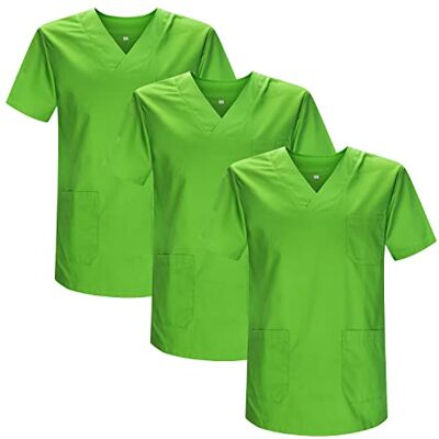 MISEMIYA Pack 3 Pcs SANITAIRE CASACA Unisexe Uniformes SANITAIRES Uniforme SANITAIRE Uniforme MEDICALE Réf 817 * 3, Vert Pomme 21, M MISEMIYA Pack 3 Pcs SANITAIRE CASACA Unisexe Uniformes SANITAIRES Uniforme SANITAIRE Uniforme MEDICALE Réf 817 * 3, Vert Pomme 21, M