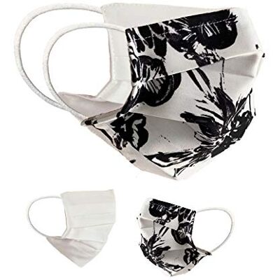 BAF Masque en Tissu 100% Coton Lavable OEKO-TEX 100 Lot de 2 Set Pack double Masque Buccal et Nasal Réutilisable BAF Masque en Tissu 100% Coton Lavable OEKO-TEX 100 Lot de 2 Set Pack double Masque Buccal et Nasal Réutilisable