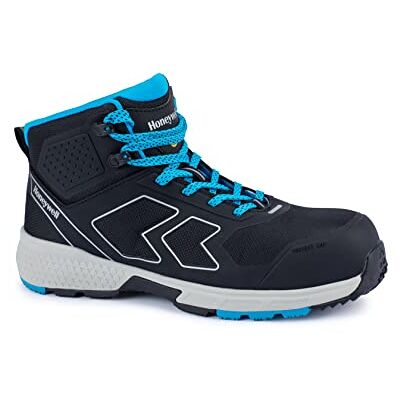 Honeywell Chaussures de sécurité au travail Agile Runner S3 SRC ESD, coupe moyenne, doublure en maille 3D, embout en fibre de verre, semelle extérieure en caoutchouc, bleu, taille 4 UK, 6250125-37 Honeywell Chaussures de sécurité au travail Agile Runner S3 SRC ESD, coupe moyenne, doublure en maille 3D, embout en fibre de verre, semelle extérieure en caoutchouc, bleu, taille 4 UK, 6250125-37