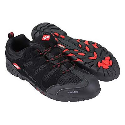 Lee Cooper Chaussures de sécurité pour homme avec embout en acier inoxydable et semelle intermédiaire composite antidérapante antistatique légère S1P/SRA, noir, 38 Lee Cooper Chaussures de sécurité pour homme avec embout en acier inoxydable et semelle intermédiaire composite antidérapante antistatique légère S1P/SRA, noir, 38