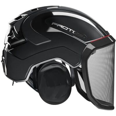 Protos ® Casque de sécurité intégral Forest, protection auditive, couleur : noir, équipement : visière grossière Protos ® Casque de sécurité intégral Forest, protection auditive, couleur : noir, équipement : visière grossière