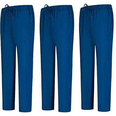 MISEMIYA Pack 3 Pcs PANTALON Sanitaire Unisexe Uniforme Sanitaire Uniformes Médicains PANTALON DE Travail -3-6802, Bleu marine 68, XL MISEMIYA Pack 3 Pcs PANTALON Sanitaire Unisexe Uniforme Sanitaire Uniformes Médicains PANTALON DE Travail -3-6802, Bleu marine 68, XL