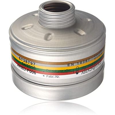 Dräger X-plore Rd40 Filtre A2B2E2K2 HG P3 R D Raccord Standard fileté Rd40 Recharge pour Masque de Protection Mono-Filtre Certifié EN14387 Dräger X-plore Rd40 Filtre A2B2E2K2 HG P3 R D Raccord Standard fileté Rd40 Recharge pour Masque de Protection Mono-Filtre Certifié EN14387