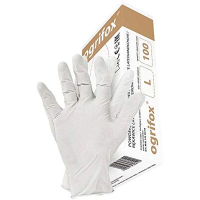 Ogrifox OX-Lat_L OX.11.358 Lat Gants de protection Blanc Taille L Ogrifox OX-Lat_L OX.11.358 Lat Gants de protection Blanc Taille L