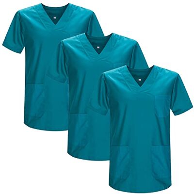MISEMIYA Pack 3 Pcs SANITAIRE CASACA Unisexe Uniformes SANITAIRES Uniforme SANITAIRE Uniforme MEDICALE Réf 817 * 3, Vert 3b 21, L MISEMIYA Pack 3 Pcs SANITAIRE CASACA Unisexe Uniformes SANITAIRES Uniforme SANITAIRE Uniforme MEDICALE Réf 817 * 3, Vert 3b 21, L