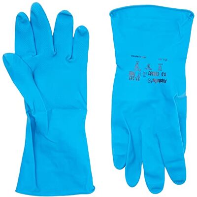 Ansell AlphaTec 87-245 Gants de Travail en Latex, Longs et Réutilisables, Résistance Chimique et Contact Alimentaire, Protection Professionnelle Multiusage, Bleu, Taille S (1 Paire) Ansell AlphaTec 87-245 Gants de Travail en Latex, Longs et Réutilisables, Résistance Chimique et Contact Alimentaire, Protection Professionnelle Multiusage, Bleu, Taille S (1 Paire)