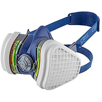 GVS SPR494 Masque Elipse avec filtres FFABEK1P3 pour plusieurs gaz, vapeurs et poussières, M/L GVS SPR494 Masque Elipse avec filtres FFABEK1P3 pour plusieurs gaz, vapeurs et poussières, M/L