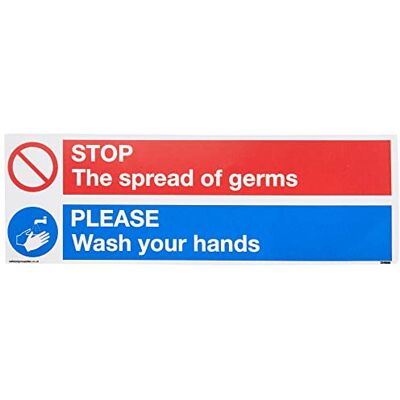 Viking Plaque STOP germs Please wash your hands Vinyle/autocollant Viking Plaque STOP germs Please wash your hands Vinyle/autocollant