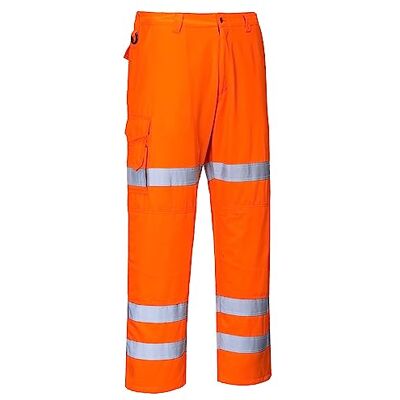 Portwest RT49 Pantalon De Travail À Trois Bandes Hi-Vis Orange, XXXL Portwest RT49 Pantalon De Travail À Trois Bandes Hi-Vis Orange, XXXL