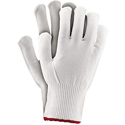 REIS Rpoly9 Lot de 12 gants de protection Blanc Taille 9 REIS Rpoly9 Lot de 12 gants de protection Blanc Taille 9