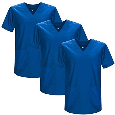 MISEMIYA Pack 3 Pcs SANITAIRE CASACA Unisexe Uniformes SANITAIRES Uniforme SANITAIRE Uniforme MEDICALE Réf 817 * 3, Bleu 37 21, L MISEMIYA Pack 3 Pcs SANITAIRE CASACA Unisexe Uniformes SANITAIRES Uniforme SANITAIRE Uniforme MEDICALE Réf 817 * 3, Bleu 37 21, L