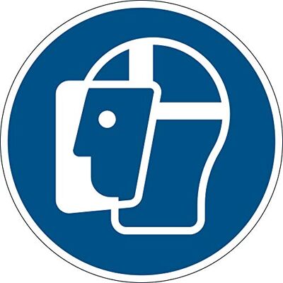 Durable 103206 Pictogramme au Sol " Port Visière de Protection", Non Permanent, Ø 43 cm, Bleu Durable 103206 Pictogramme au Sol " Port Visière de Protection", Non Permanent, Ø 43 cm, Bleu