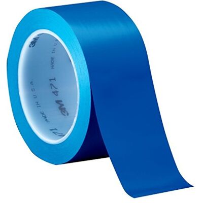 3M Ruban adhésif vinyle 471, Bleu, 19,1 mm x 33 m 3M Ruban adhésif vinyle 471, Bleu, 19,1 mm x 33 m
