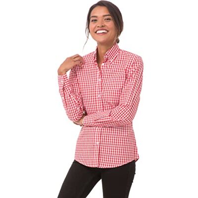 Chef Works Uniform Works B216-XL Chemise vichy pour femme Rouge Taille XL Chef Works Uniform Works B216-XL Chemise vichy pour femme Rouge Taille XL