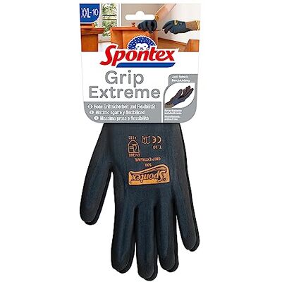 Spontex Grip Extreme Paire de gants de travail légers et flexibles en nitrile Conforme à la norme EN 388 Taille XXL Spontex Grip Extreme Paire de gants de travail légers et flexibles en nitrile Conforme à la norme EN 388 Taille XXL