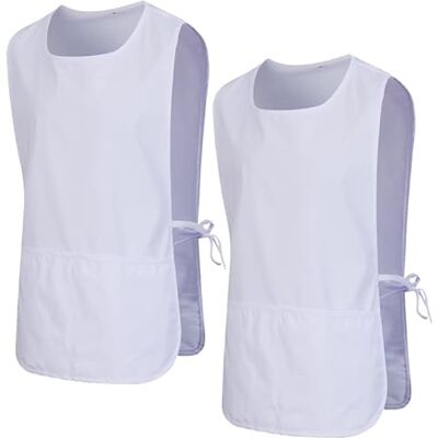 MISEMIYA Lot de 2 unités Tablier de nettoyage uniforme de travail CLINICA Médecins Nettoyage vétérinaire 2-3301, Blanc 68, M MISEMIYA Lot de 2 unités Tablier de nettoyage uniforme de travail CLINICA Médecins Nettoyage vétérinaire 2-3301, Blanc 68, M