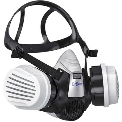 Dräger X-plore 3300 Demi-masque peinture avec 2 cartouches A2 P3 Taille S Dräger X-plore 3300 Demi-masque peinture avec 2 cartouches A2 P3 Taille S