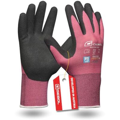 Gebol Master Flex Lady 1 paire de gants de travail pour femme avec revêtement en nitrile avec forte adhérence, testés dermatologiquement, parfaits pour les travaux de précision, taille S (taille 7 Gebol Master Flex Lady 1 paire de gants de travail pour femme avec revêtement en nitrile avec forte adhérence, testés dermatologiquement, parfaits pour les travaux de précision, taille S (taille 7