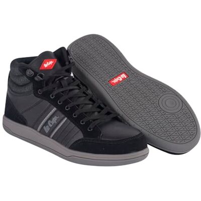 Lee Cooper Workwear Bottes de sécurité rétro pour homme avec embout en acier, noir/gris, 41.5 EU Lee Cooper Workwear Bottes de sécurité rétro pour homme avec embout en acier, noir/gris, 41.5 EU