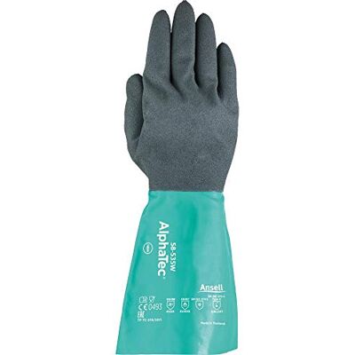 Ansell Gant de protection chimique AlphaTec 58-535W taille 10 vert bouteille/gris anthracite EN 388, EN 374, EN 1149 catégorie EPI III 6,00 PR Ansell Gant de protection chimique AlphaTec 58-535W taille 10 vert bouteille/gris anthracite EN 388, EN 374, EN 1149 catégorie EPI III 6,00 PR