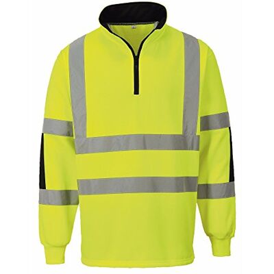 Portwest B308 Chemise de travail Xenon Rugby Coupe Ajustée Haute Visibilité Portwest B308 Chemise de travail Xenon Rugby Coupe Ajustée Haute Visibilité
