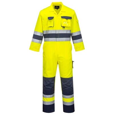Portwest TX55 Hommes Nantes Combinaison de Travail à Haute Visibilité Réfléchissante Combinaison de Sécurité Classe 3 Jaune/Marine, XXXL Portwest TX55 Hommes Nantes Combinaison de Travail à Haute Visibilité Réfléchissante Combinaison de Sécurité Classe 3 Jaune/Marine, XXXL