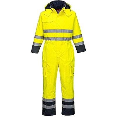 Portwest S775 Combinaison de pluie Bizflame Capuche Amovible Zippé Ignifuge Portwest S775 Combinaison de pluie Bizflame Capuche Amovible Zippé Ignifuge