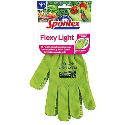 Spontex Flexy Light Paire de gants flexibles pour femme avec picots antidérapants Taille M Spontex Flexy Light Paire de gants flexibles pour femme avec picots antidérapants Taille M