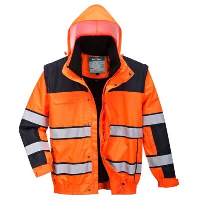 Portwest Blouson d'aviateur classique haute visibilité Portwest Blouson d'aviateur classique haute visibilité