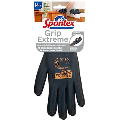 Spontex Grip Extreme Paire de gants de travail en mousse nitrile selon la norme EN 388 légers et flexibles Taille M Spontex Grip Extreme Paire de gants de travail en mousse nitrile selon la norme EN 388 légers et flexibles Taille M