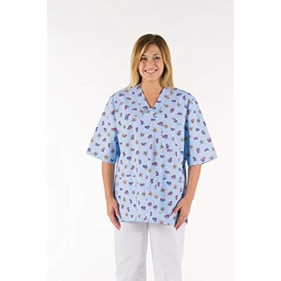 GIMA S.P.A 26171 A30 fantaisie pour femme, coton, M, bleu clair GIMA S.P.A 26171 A30 fantaisie pour femme, coton, M, bleu clair