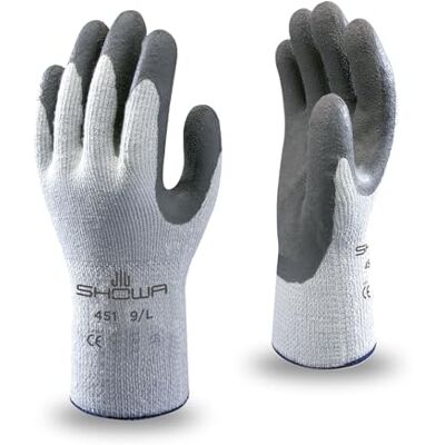 SHOWA 451 Revêtement en latex Froid Gris/gris foncé 8/M SHOWA 451 Revêtement en latex Froid Gris/gris foncé 8/M