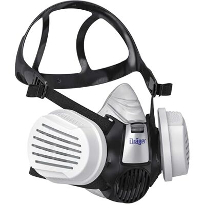Dräger X-plore 3300 Demi-masque poussières-artisanat avec filtres P3 Résistant à l'eau, contre les particules fines Taille L Dräger X-plore 3300 Demi-masque poussières-artisanat avec filtres P3 Résistant à l'eau, contre les particules fines Taille L
