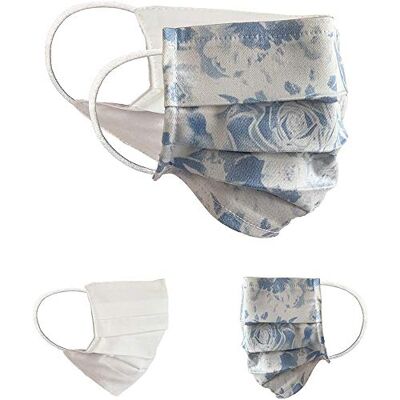 BAF Masque en Tissu 100% Coton Lavable OEKO-TEX 100 Lot de 2 Set Pack double Masque Buccal et Nasal Réutilisable BAF Masque en Tissu 100% Coton Lavable OEKO-TEX 100 Lot de 2 Set Pack double Masque Buccal et Nasal Réutilisable