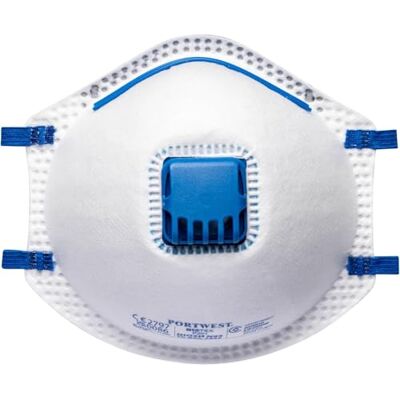 Portwest P201WHR Masque anti-poussière avec valve FFP2, blanc Portwest P201WHR Masque anti-poussière avec valve FFP2, blanc